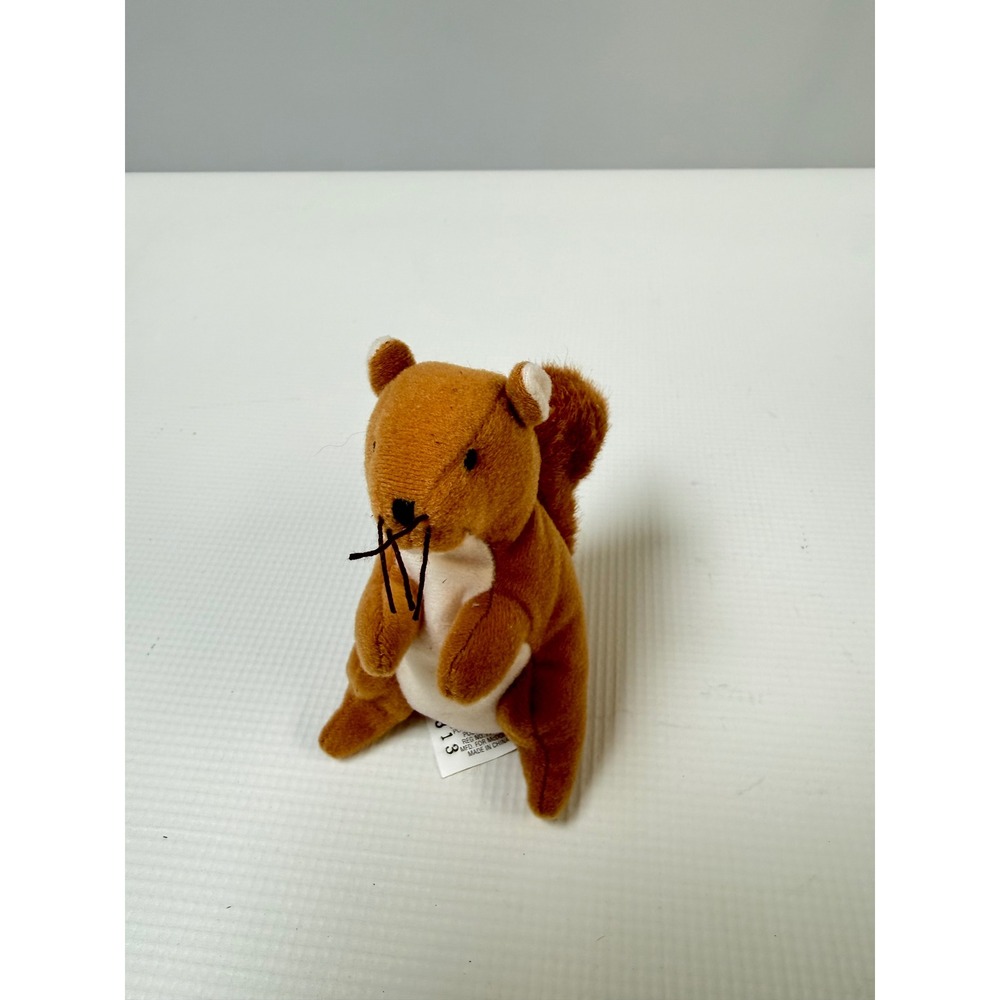 Ty Teenie Beanie Babies Nuts the Squirrel Brown Plush Vintage 1993 McDonald's